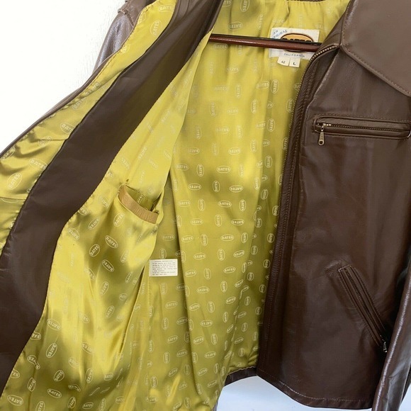 Bates Leather Motorcycle Jacket Size 42 - Picture 3 of 13